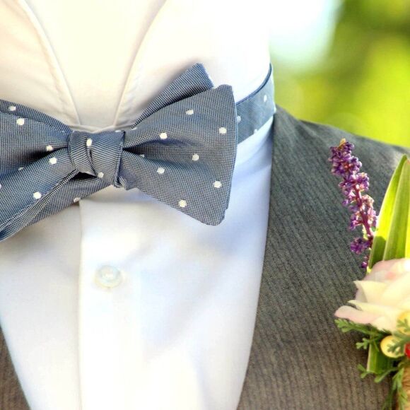 NWT Men's bow tie Silk Self - tied Bow tie Gift Box S442 - Picture 2 of 10